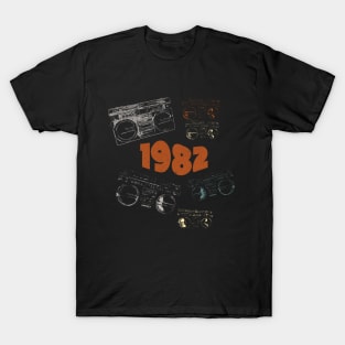 1982 on retro music T-Shirt